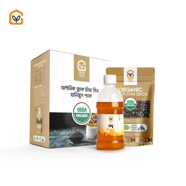 Honey Juice Combo-4 (Lichu Honey+Black Chia Seeds) - Image 2